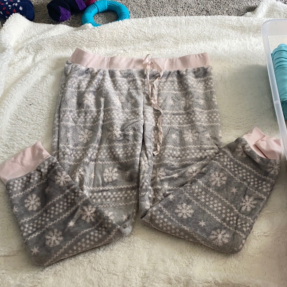 Winter/Christmas fuzzy pajama pants.